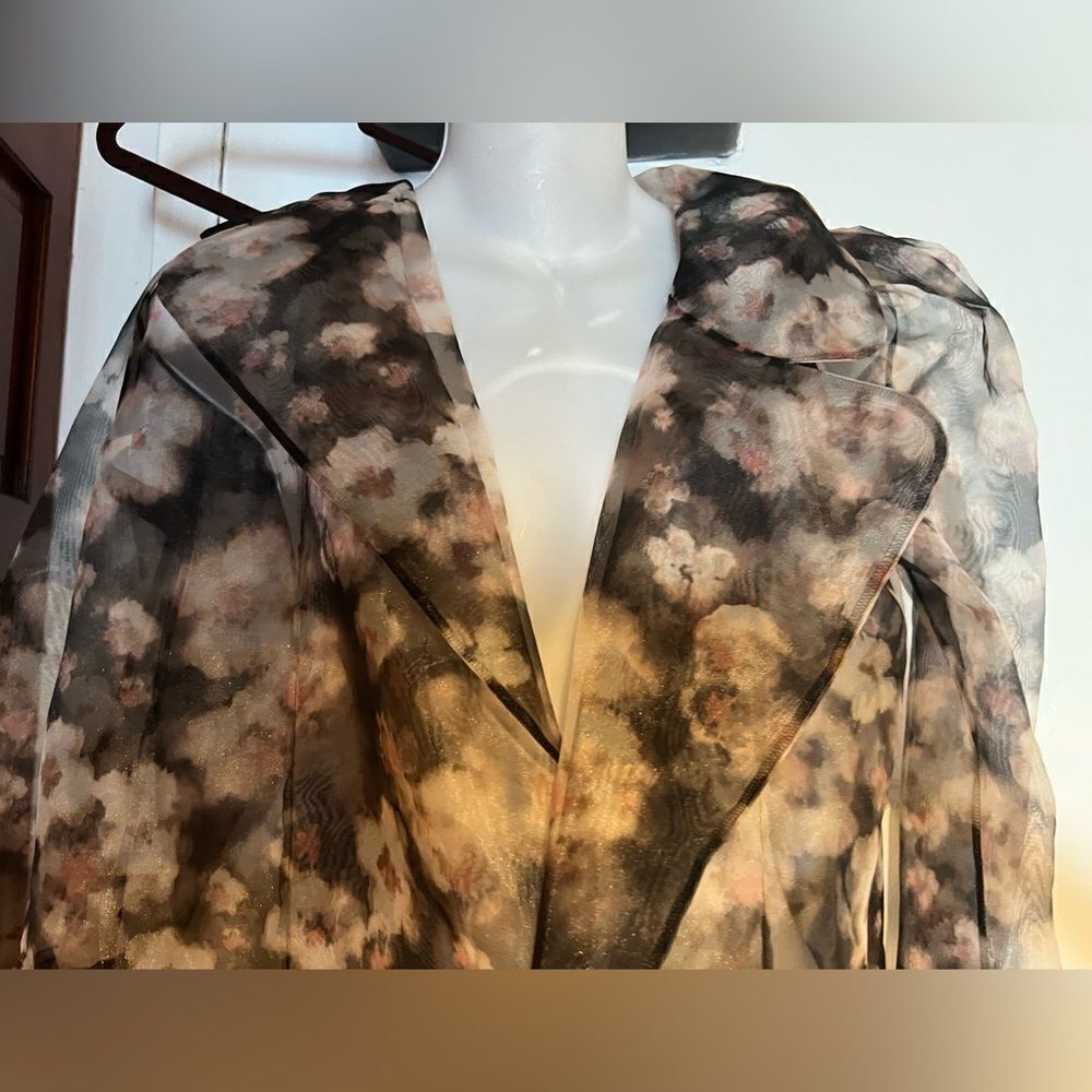 Elisabetta Franchi Top New Floral Dress Suit Blazer Coverup Shawl Jacket Blouse
